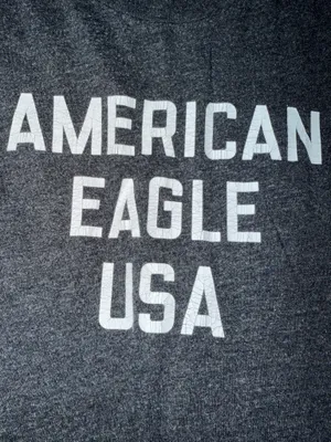 Grey American eagle short sleeve shirt thumbnail 3