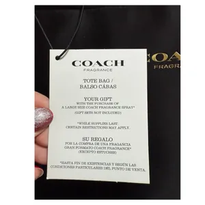Coach Fragrance Black & Gold Sparkle Satin Lined Tote Shoulder Bag NWT thumbnail 7