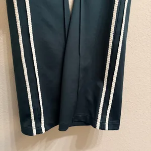 Maeve‎ Anthropologie Pull-On Track Pants-Small Dark Green Crochet Quiet Luxury thumbnail 9