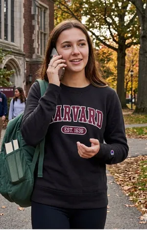College Corner Champion Harvard Sweatshirt Small thumbnail 1