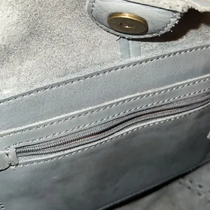 Gray Leather shoulder bag Gray thumbnail 3