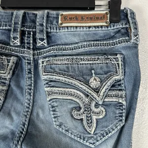 Rock Revival Admeta Boot Jeans Womens 28 Medium Wash‎ Low Rise Contrast Stitch thumbnail 6