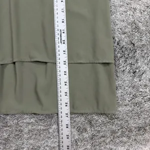 Michael Kors V-Neck Layered Shift Blouse Women's Medium Green thumbnail 3