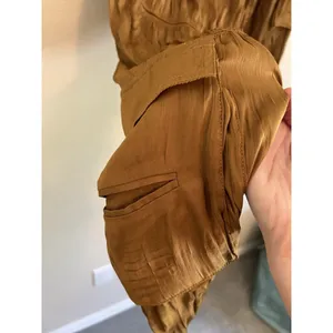 Free People‎ “So Slick” Cargo Pants Size S Brown Slouchy Pocket Pants thumbnail 8