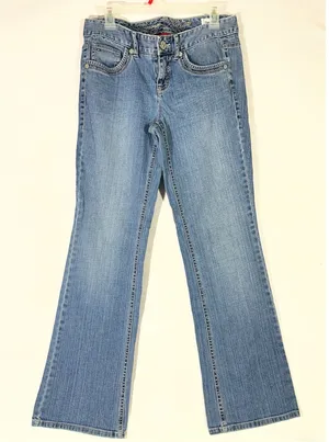 VTG‎ Tommy Hilfiger Jeans Women Sz 8 Bootcut Modern Rise Blue Denim Y2K Classic thumbnail 1