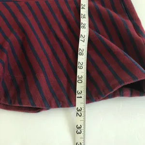 Anthropologie KINLY Directional Stripe Mini Dress M Drop Waist Flounce Hem Long‎ Sleeve Shift thumbnail 7