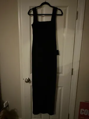 Lulus Inspiring Allure Black Square Neck Column Maxi Dress thumbnail 5