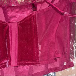 Victoria's Secret Unlined Lace-Up Corset Top thumbnail 5