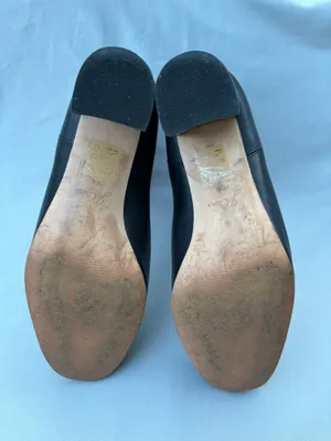 J.Crew Leather Chelsea Ankle Boots Black Block Heel Almond/Rounded Toe Size 9.5 thumbnail 8