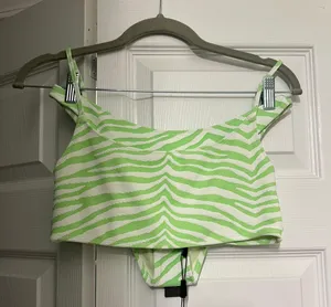 Triangl Swim - Neon Green Mica Zebra Bikini thumbnail 3