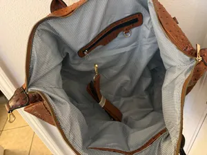 Faux leather duffle bag Brown thumbnail 2