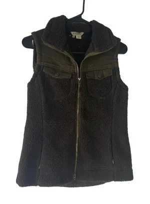 Royal Robbins Women's Size Small Army Green Sherpa‎ Canvas Outdoor Vest thumbnail 1