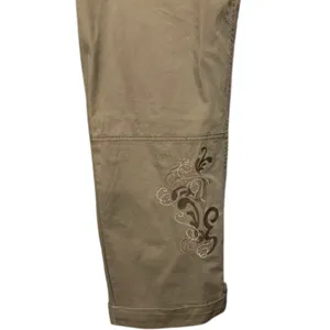 Cache Crop Cargo Pant Rhinestone Stud Adjustable Length Embellished NWT $98 Sz14 thumbnail 7