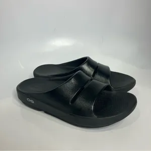 Oofos ooahh slides recovery shoes black comfort Shoes unisex sizing women’s 7‎ thumbnail 2