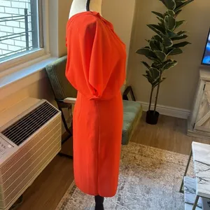 Reiss Asymmetric Flow Sleeve Dress Size 2 thumbnail 3