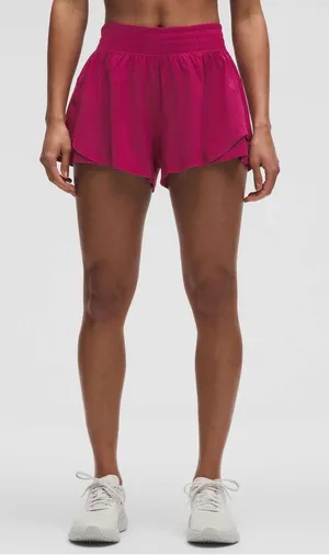 Lululemon Shake It Out High-Rise Running Short 2.5" Magenta Smoke Size XXS NWOT thumbnail 1