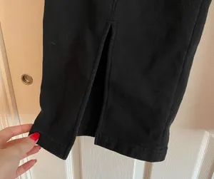 Soft A&F collection large long black wide leg sweatpants thumbnail 6