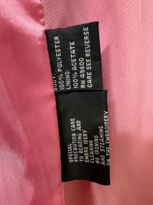 Tiffany Collection Pink Satin Trim Embroidered Embellished Blazer Size 14 thumbnail 9