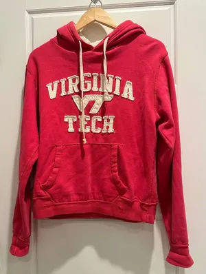 Pressbox‎ Virginia Tech Hokies Hoodie Sweatshirt Small Pink Casual thumbnail 1