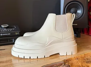 Genuine Leather Ankle Boots White Size 7 thumbnail 1