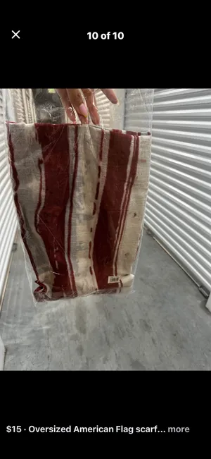 Oversized American flag scarf Multiple thumbnail 8