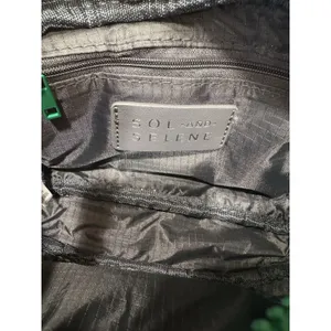 Sol and Selene Inspiration Kelly Green Woven Neoprene Crossbody Shoulder Bag NEW thumbnail 6