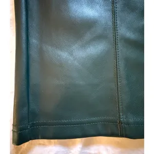 7 For All Mankind Faux Leather Pants Pine Green Straight Leg Womens Size Small thumbnail 5