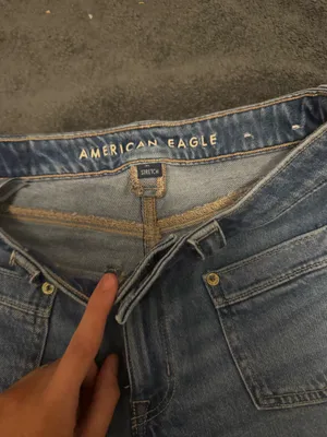 American Eagle Outfitters blue jean shorts with pockets thumbnail 7