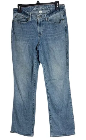 Eddie Bauer Specially dyed Blue Curvy Bootcut Jeans size 6 thumbnail 1