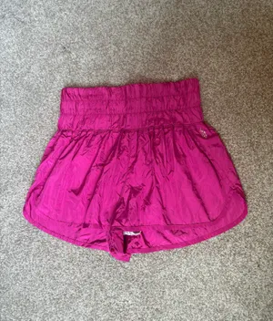 Free People Movement The Way Home High Rise Shorts Fuchsia thumbnail 2
