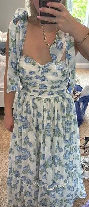 Mabel Dress Maxi Floral Ruffle thumbnail 2
