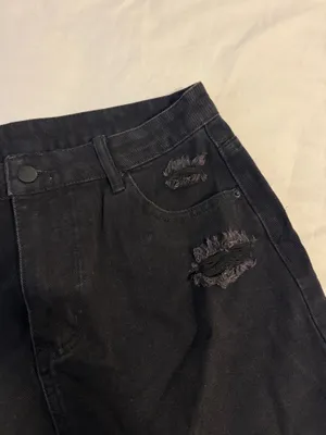 Black Denim Skirt Size L thumbnail 2