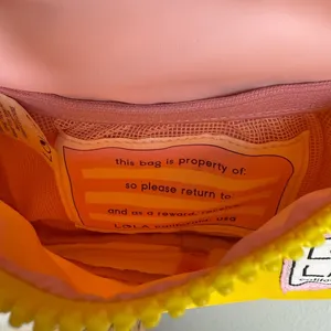 Lola California Sleek Hippie Waist Crossbody Fanny Pack Nylon Yellow Belt Bag thumbnail 6
