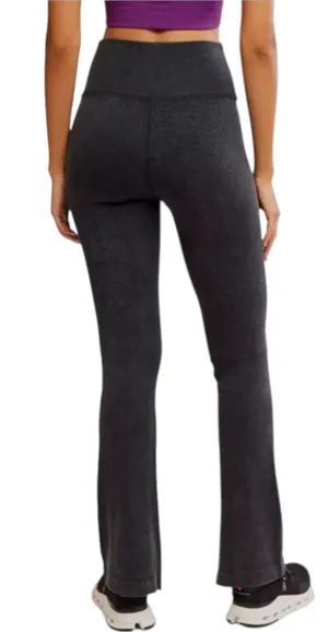 FREE PEOPLE Movement S Go to Smooth Flare Leggings Black Pants Athleisure thumbnail 1