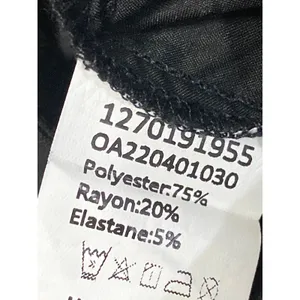 Commense Women's Black High Rise Pleated Loose Straight Trousers Pants Size M thumbnail 4