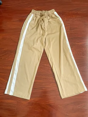 Striped Sweatpants Tan Size M thumbnail 1