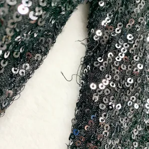White Fox Sequin Flare Pants‎ Womens Sz S Black Sparkly Wide Leg Party Polyester thumbnail 9