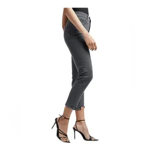 Express Black Gray Super High Waisted Distressed Mom Jeans Size 10 thumbnail 11