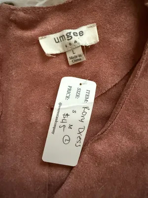 NWT boutique Umgee suede dress thumbnail 3