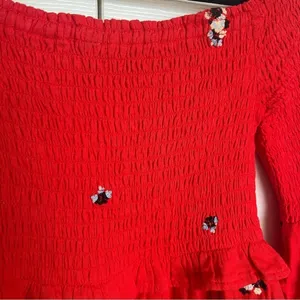 Free People Counting Daisies Embroidered Mini Dress Size S thumbnail 4