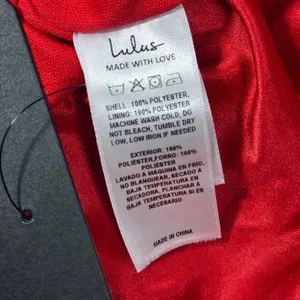 Lulus Regal Cutie Red Satin Square Neck Bubble-Hem Mini Dress M NWT thumbnail 7