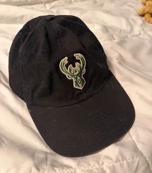 Black Milwaukee Bucks dad hat NBA thumbnail 1