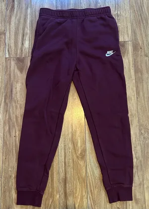 Nike Maroon Sweatpants Joggers Women Size Small Drawstring Athletic thumbnail 1