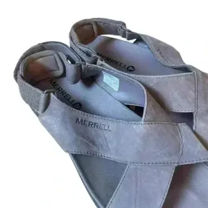 Merrell Around Town Sunvue Leather Strap Sandals in Stone Size 7‎ Comfort Shoes thumbnail 2