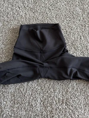 lululemon athletica Black Womens Leggings with Logo Wunder Train thumbnail 4