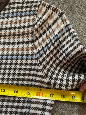Ann Taylor Houndstooth Crewneck Sweater in Black, White & Brown | Women’s Size S thumbnail 5