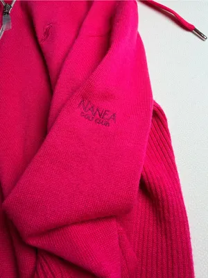 Polo Golf Ralph Lauren Women S Pink Cashmere Blend Full Zip Hooded Sweater thumbnail 6