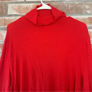 Free People Uptown Turtleneck Cutout Tunic Asymmetrical Shirt Ribbed Medium thumbnail 8
