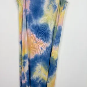NWT Sadie & Sage Tie Dye Sleeveless Maxi Dress Blue Yellow Size Large L NEW thumbnail 13