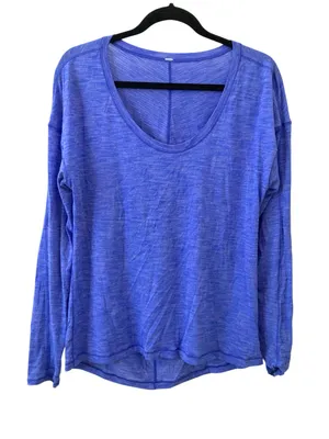 lululemon athletica Scoop Neck Long Sleeve running active athleisure Tee thumbnail 1